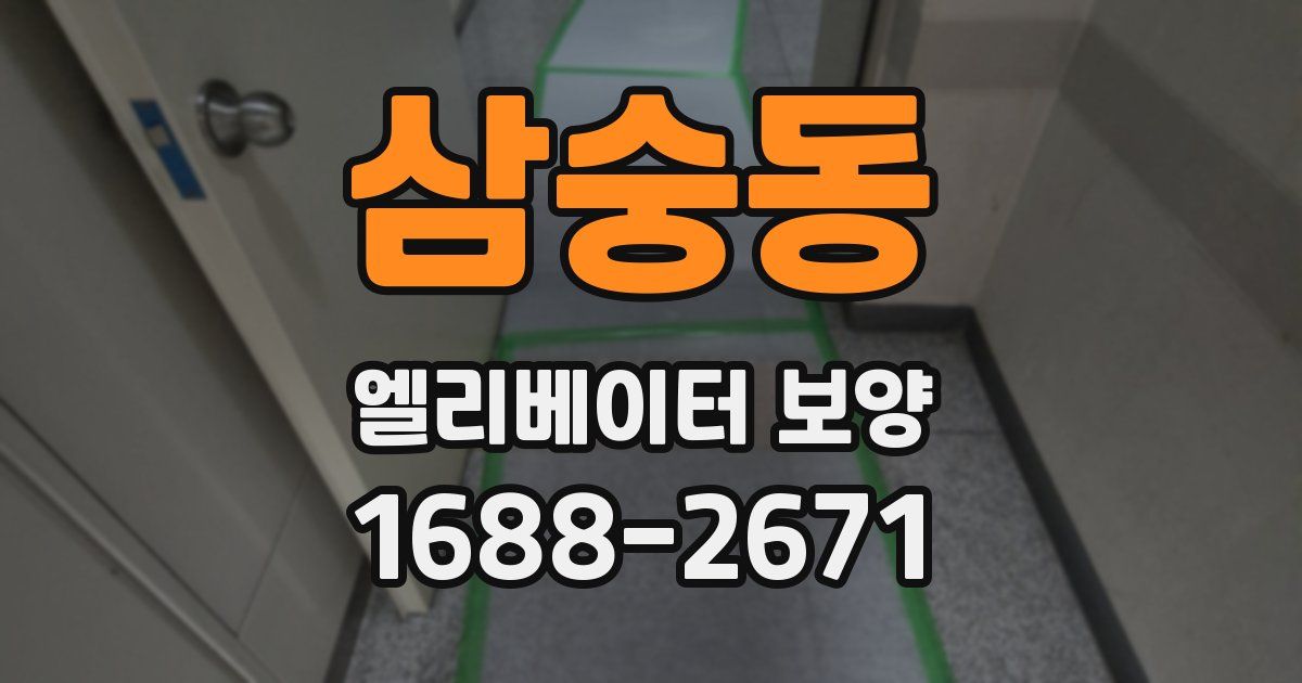 삼숭동 엘리베이터 보양