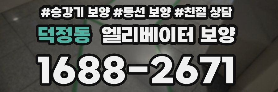 덕정동 엘리베이터 보양