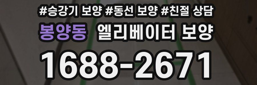 봉양동 엘리베이터 보양