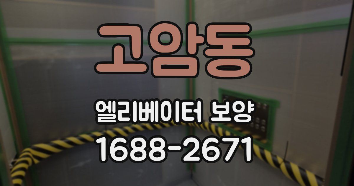 고암동 엘리베이터 보양