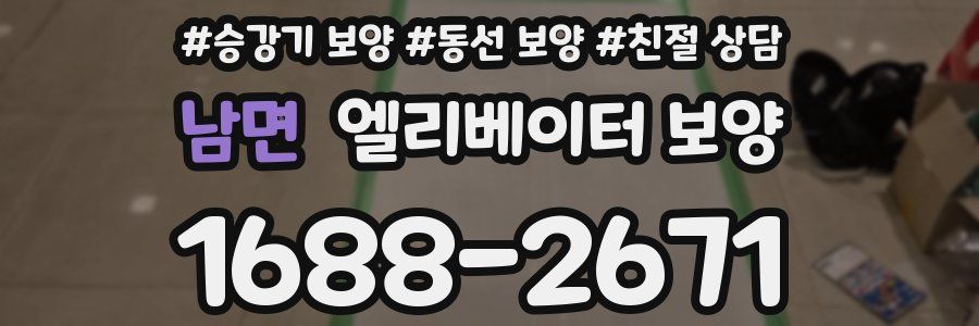 남면 엘리베이터 보양