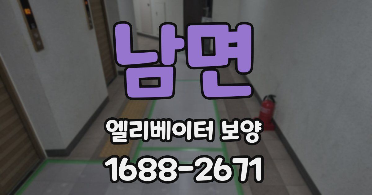 남면 엘리베이터 보양