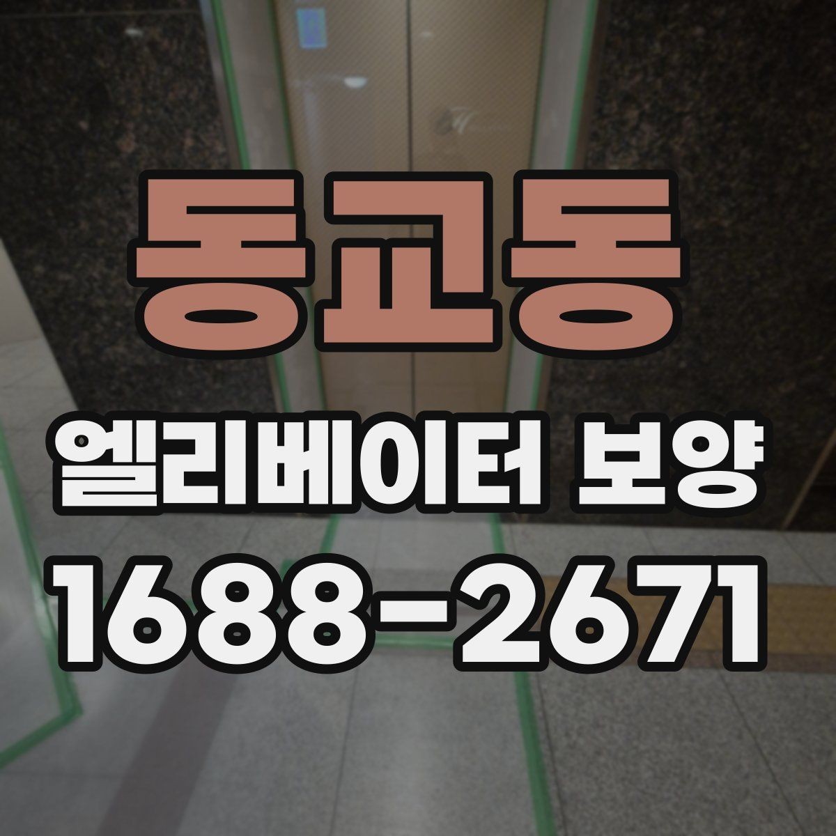동교동 엘리베이터 보양 작업 품질을 높이는 사전 협의