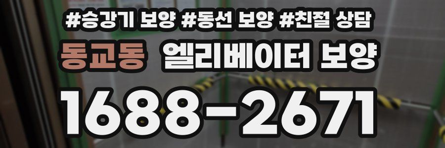 동교동 엘리베이터 보양
