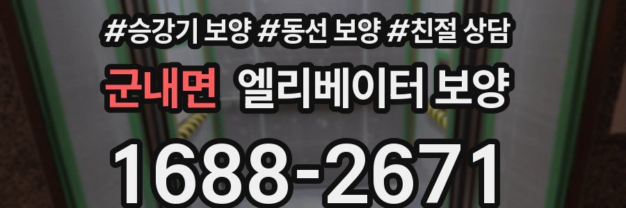 군내면 엘리베이터 보양