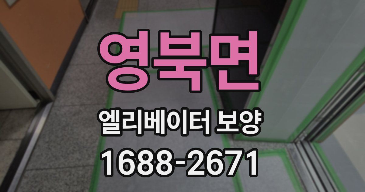 영북면 엘리베이터 보양