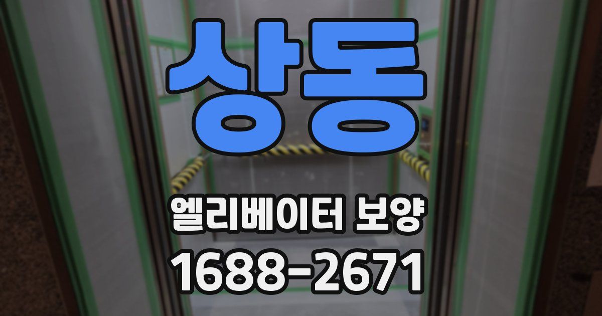 상동 엘리베이터 보양