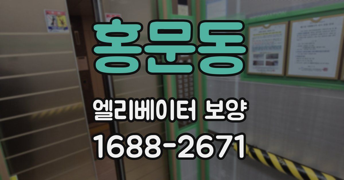 홍문동 엘리베이터 보양