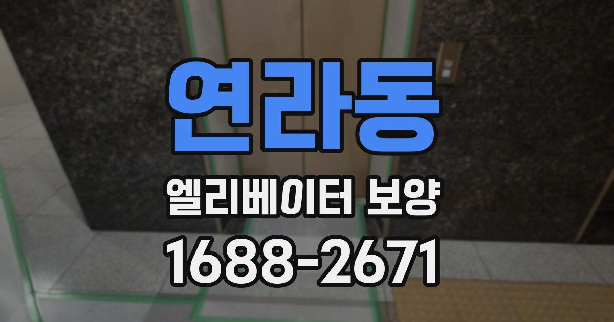연라동 엘리베이터 보양