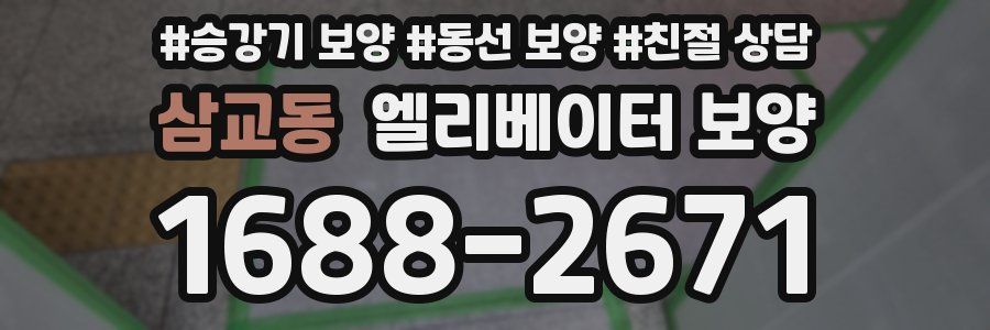 삼교동 엘리베이터 보양