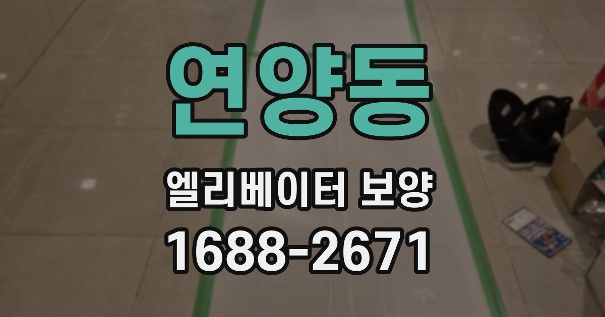 연양동 엘리베이터 보양