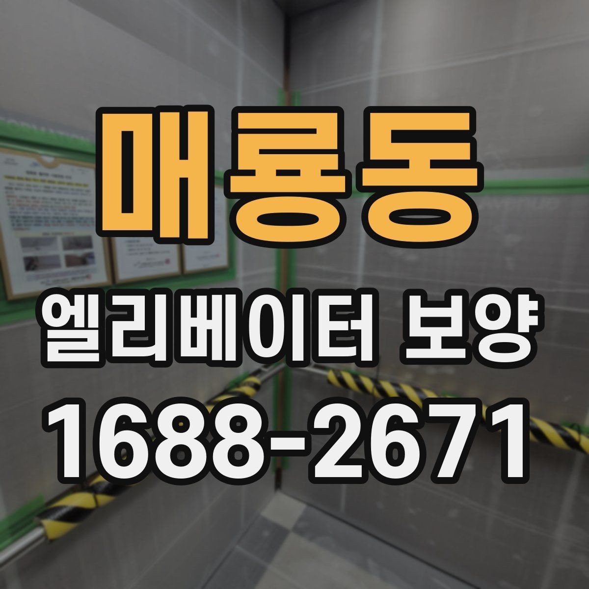 매룡동 엘리베이터 보양 유지 관리가 필요한 기간은 얼마나 될까