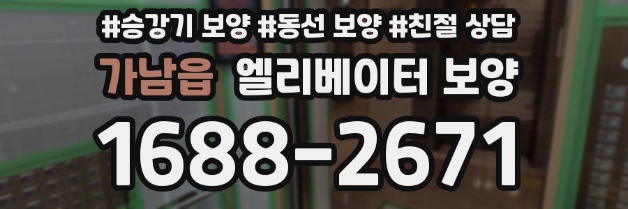 가남읍 엘리베이터 보양