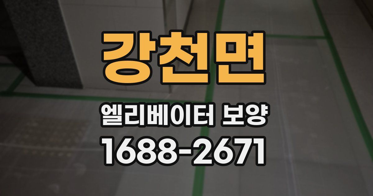 강천면 엘리베이터 보양
