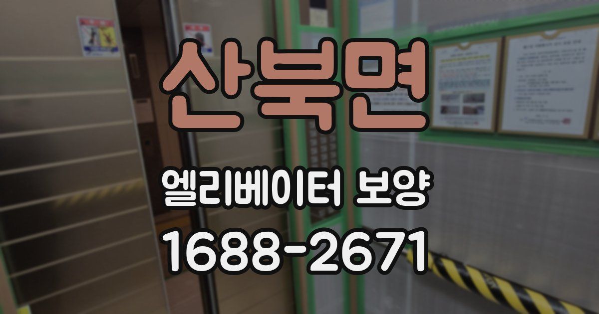 산북면 엘리베이터 보양