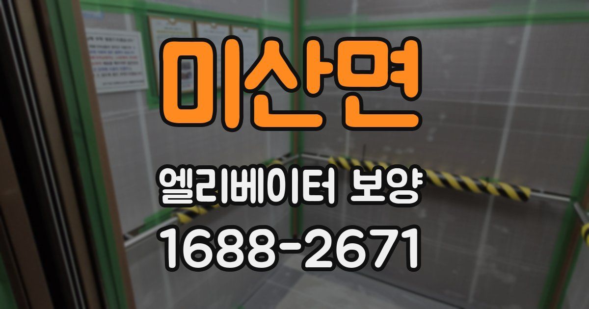 미산면 엘리베이터 보양