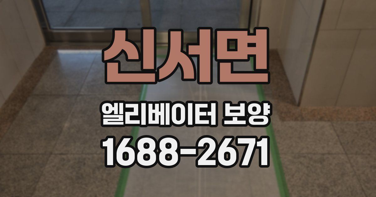 신서면 엘리베이터 보양