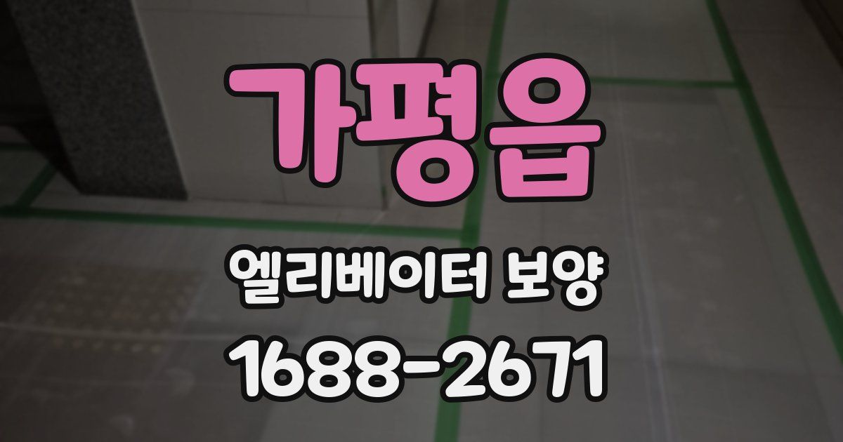 가평읍 엘리베이터 보양