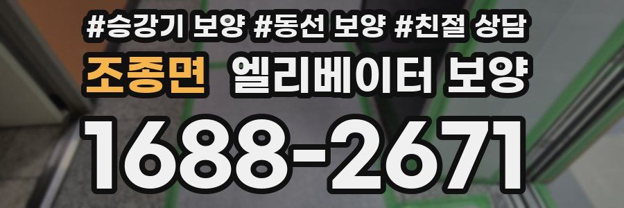 조종면 엘리베이터 보양