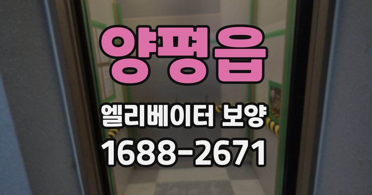 양평읍 엘리베이터 보양