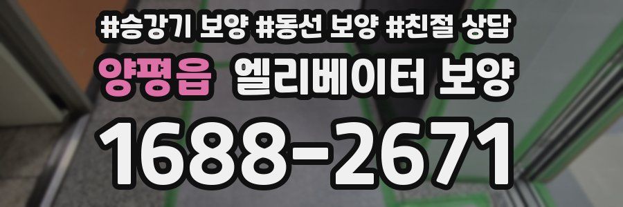 양평읍 엘리베이터 보양