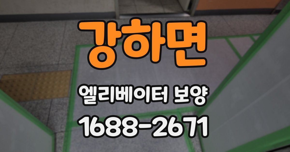 강하면 엘리베이터 보양