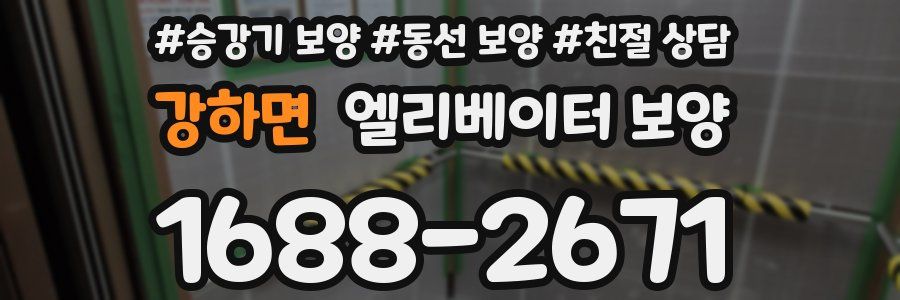 강하면 엘리베이터 보양