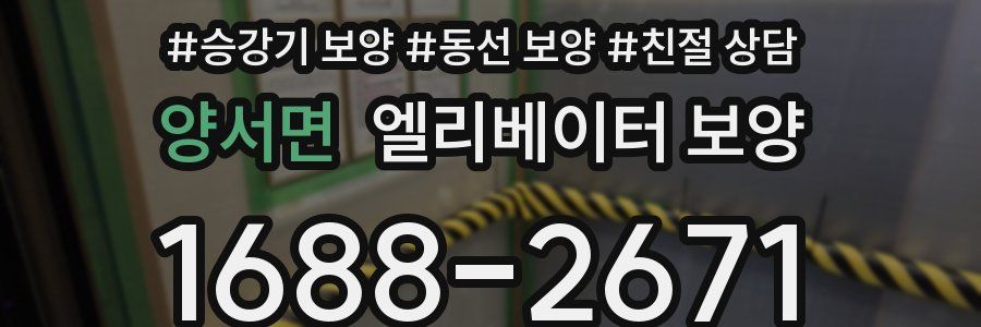 양서면 엘리베이터 보양