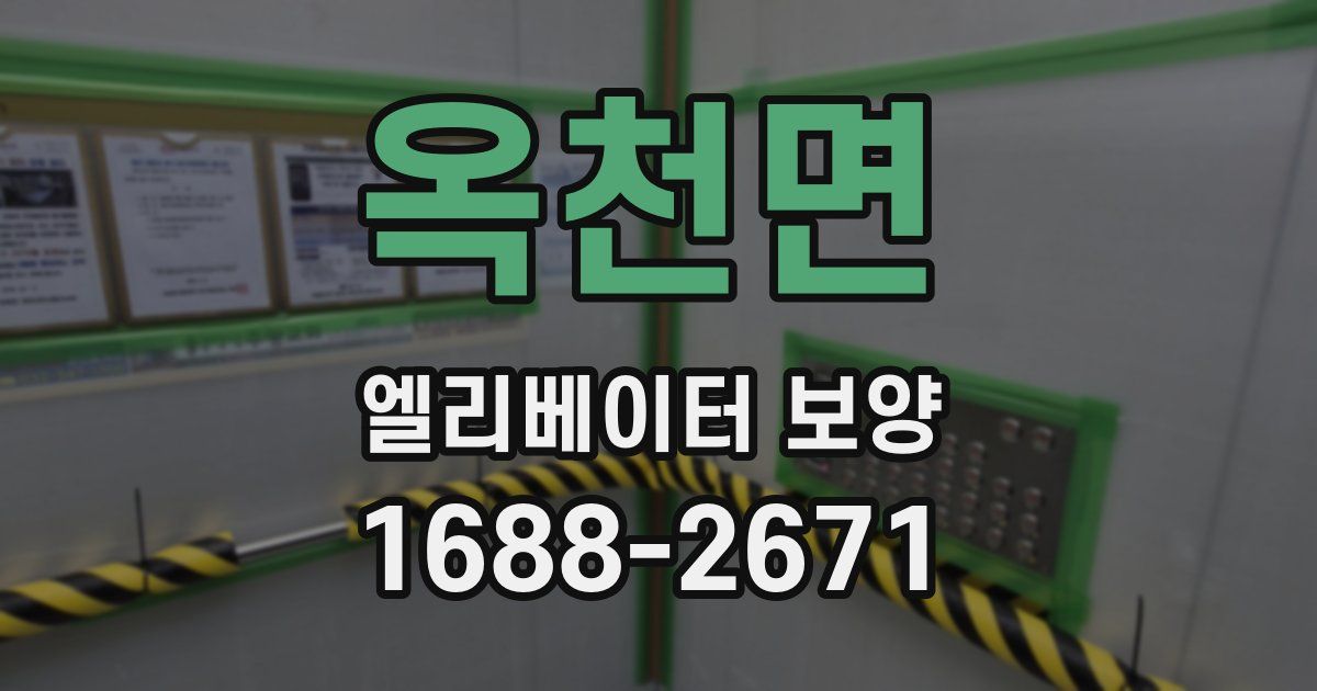 옥천면 엘리베이터 보양