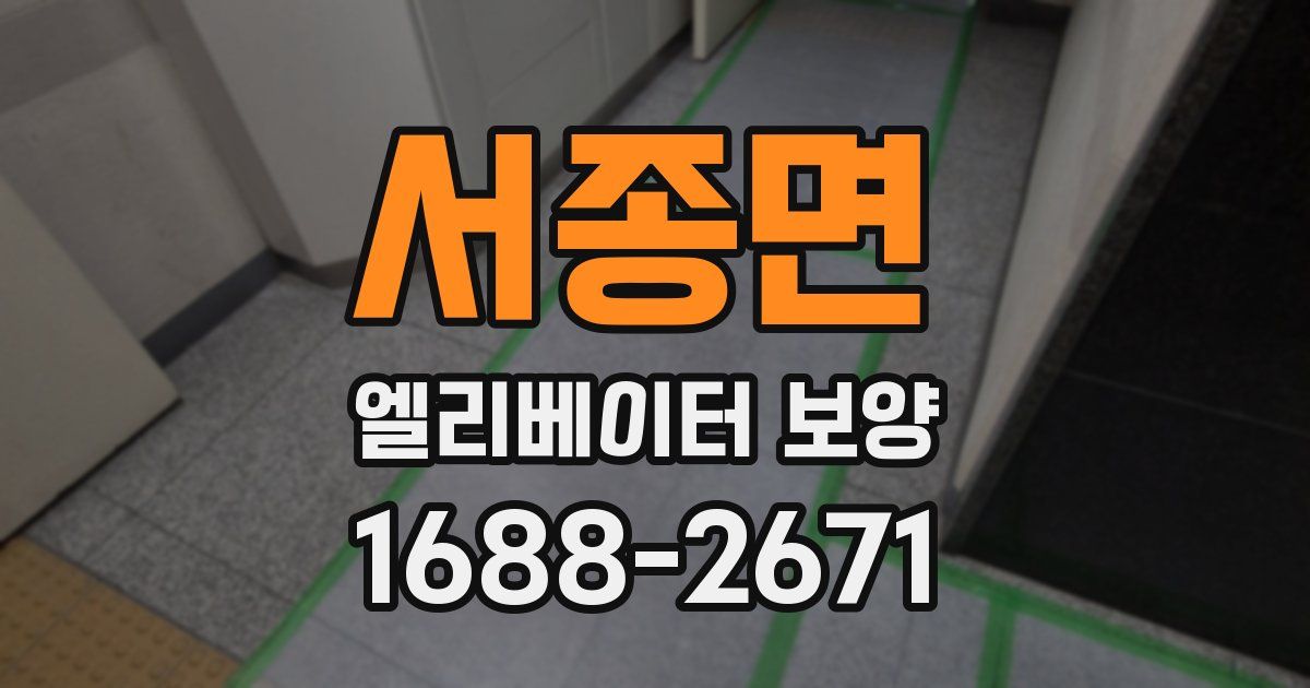 서종면 엘리베이터 보양