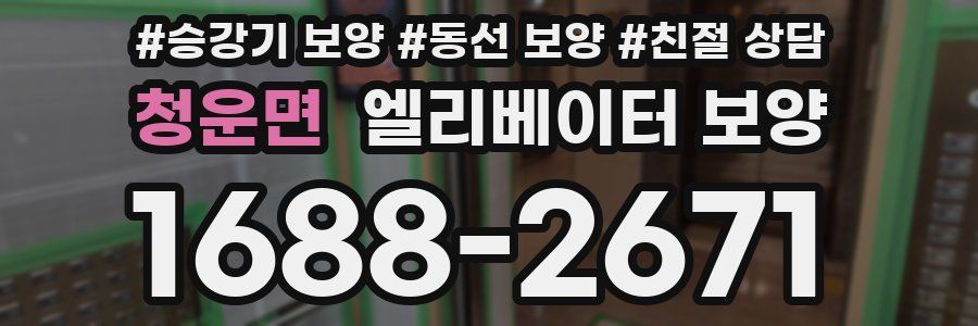 청운면 엘리베이터 보양