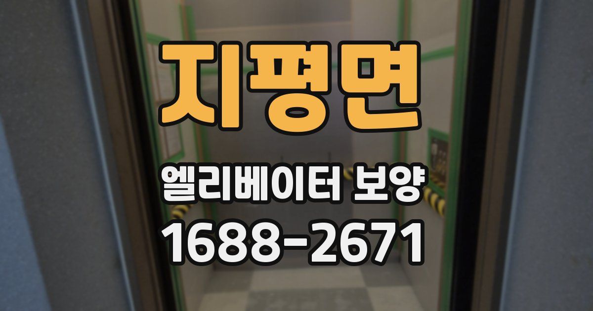 지평면 엘리베이터 보양