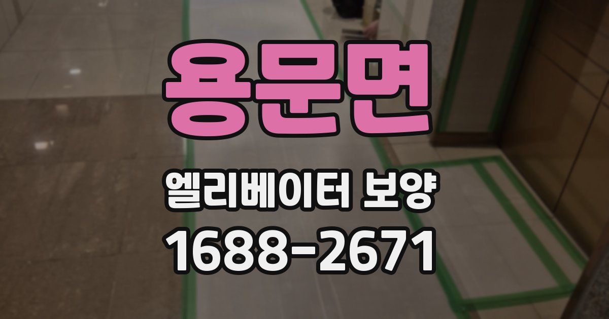 용문면 엘리베이터 보양