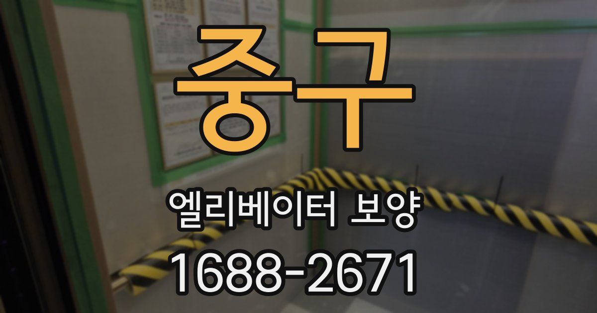 중구 엘리베이터 보양