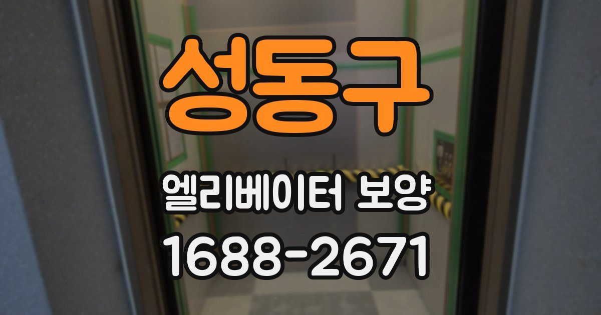 성동구 엘리베이터 보양