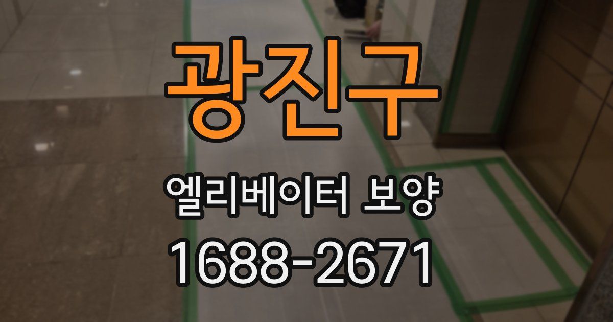 광진구 엘리베이터 보양
