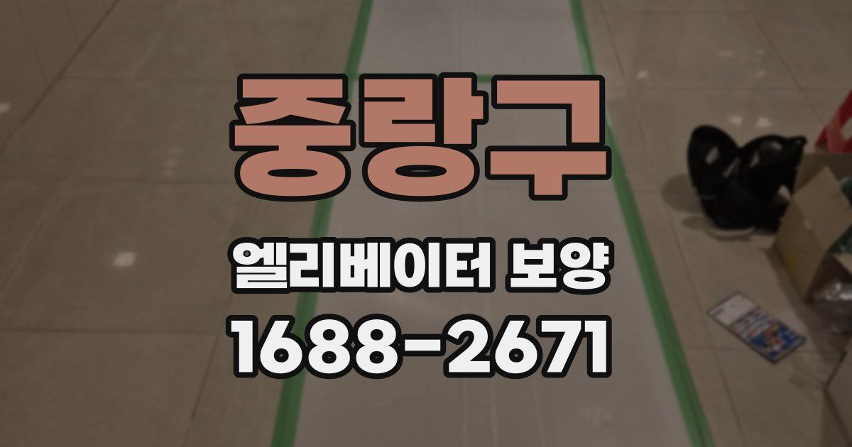 중랑구 엘리베이터 보양