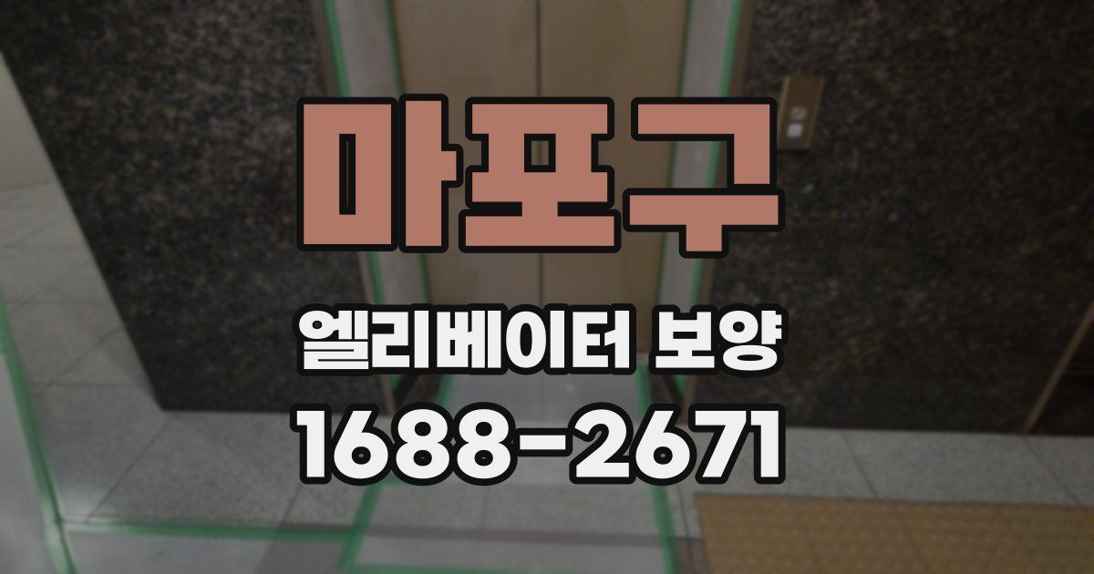 마포구 엘리베이터 보양