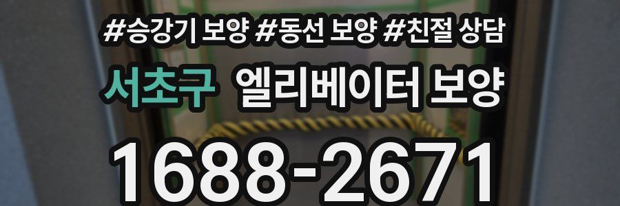서초구 엘리베이터 보양