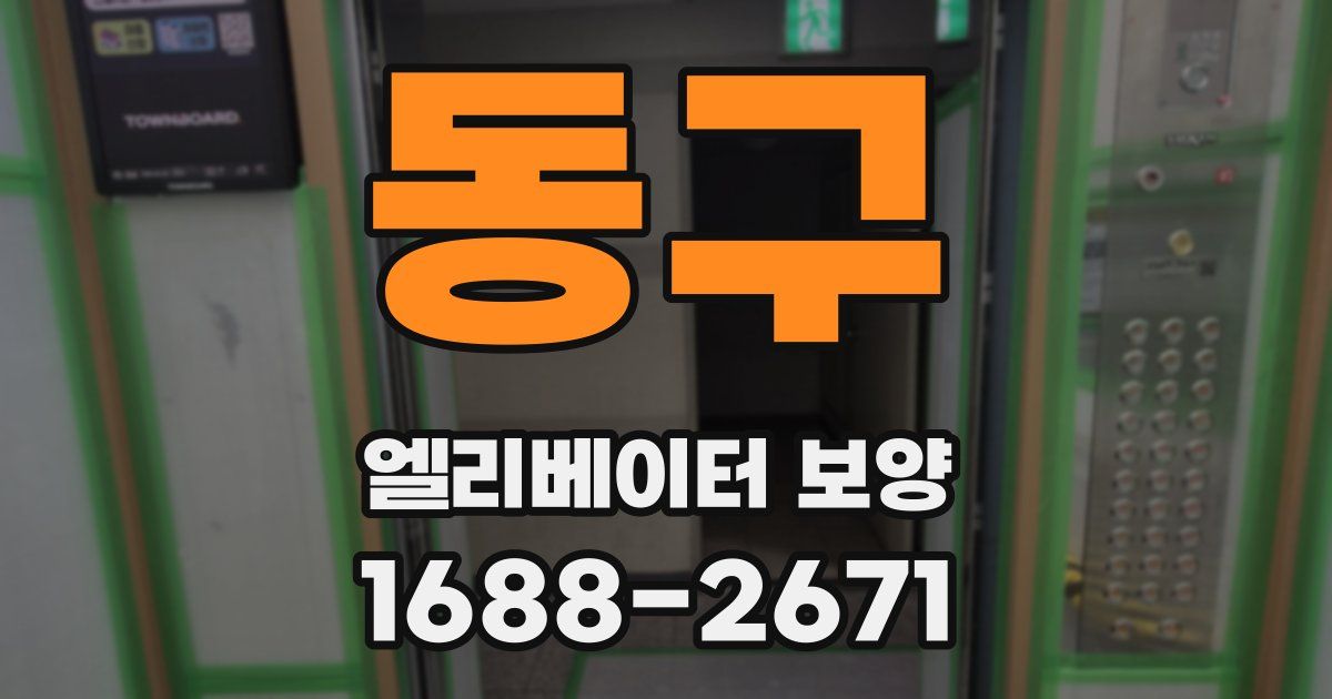 동구 엘리베이터 보양