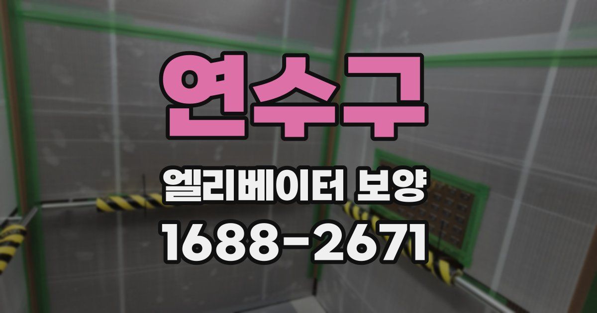 연수구 엘리베이터 보양