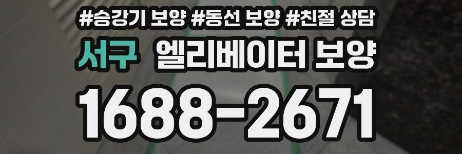 서구 엘리베이터 보양
