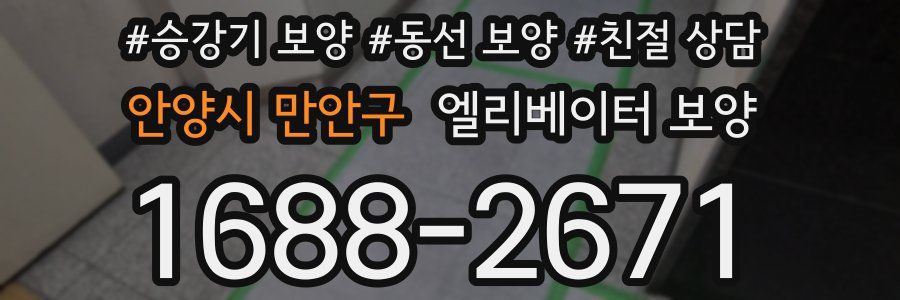 안양시 만안구 엘리베이터 보양