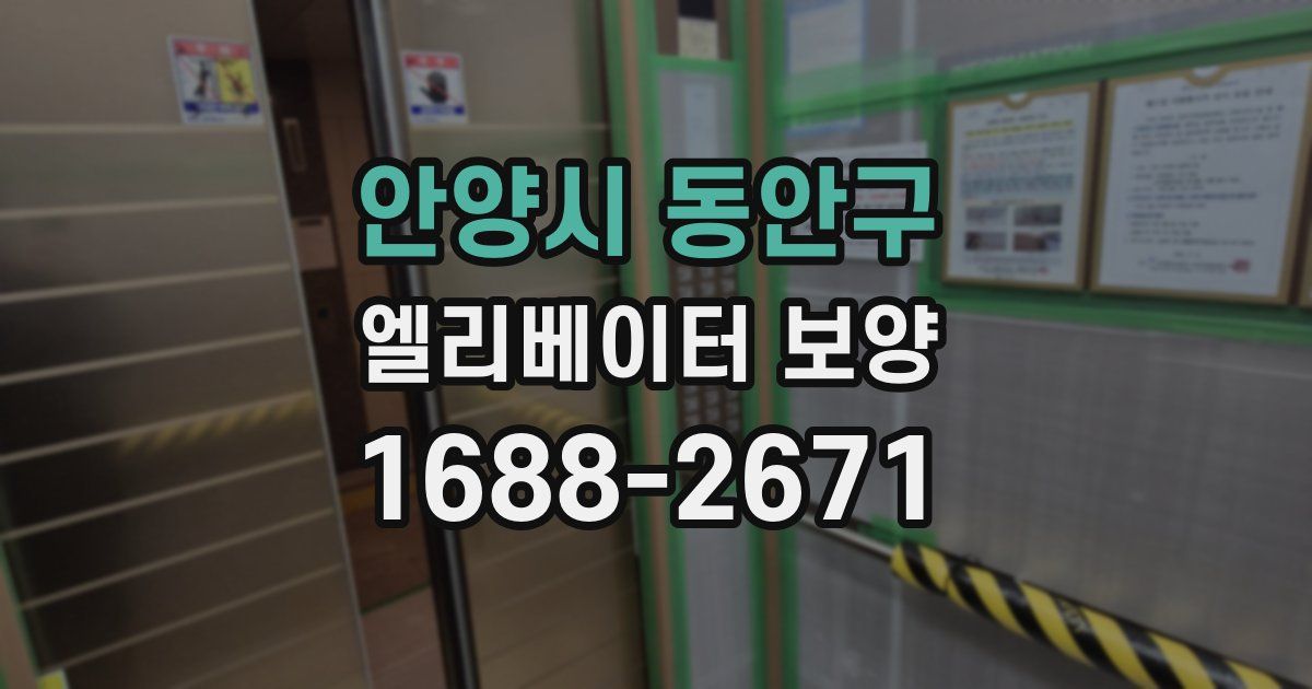 안양시 동안구 엘리베이터 보양