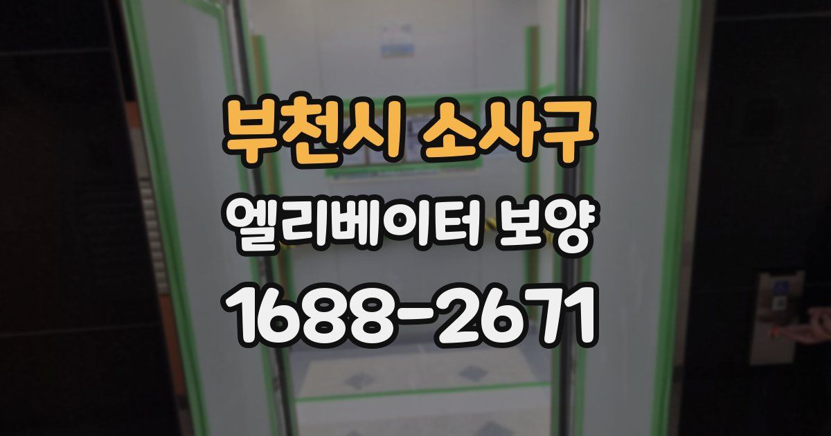 부천시 소사구 엘리베이터 보양