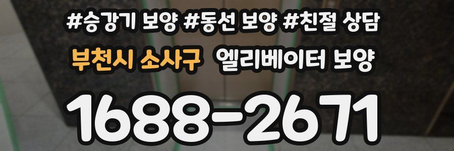 부천시 소사구 엘리베이터 보양