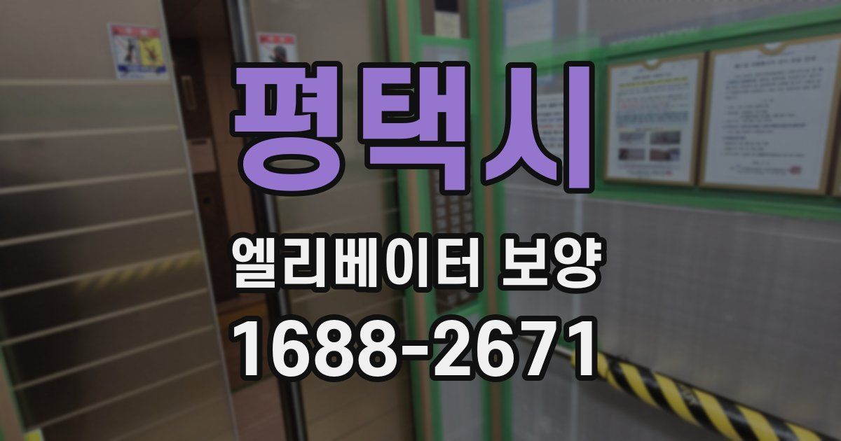 평택시 엘리베이터 보양