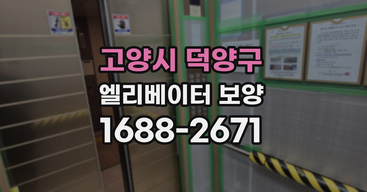 고양시 덕양구 엘리베이터 보양
