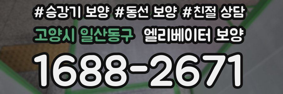 고양시 일산동구 엘리베이터 보양
