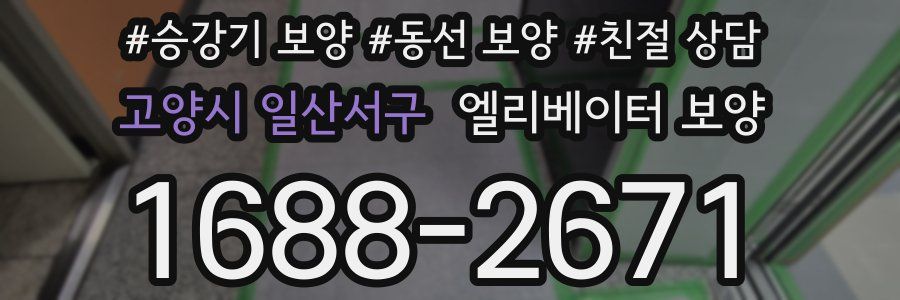 고양시 일산서구 엘리베이터 보양